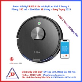 iLife A10S Robot 180m2 hút bụi lau nhà Bản xuất châu Âu